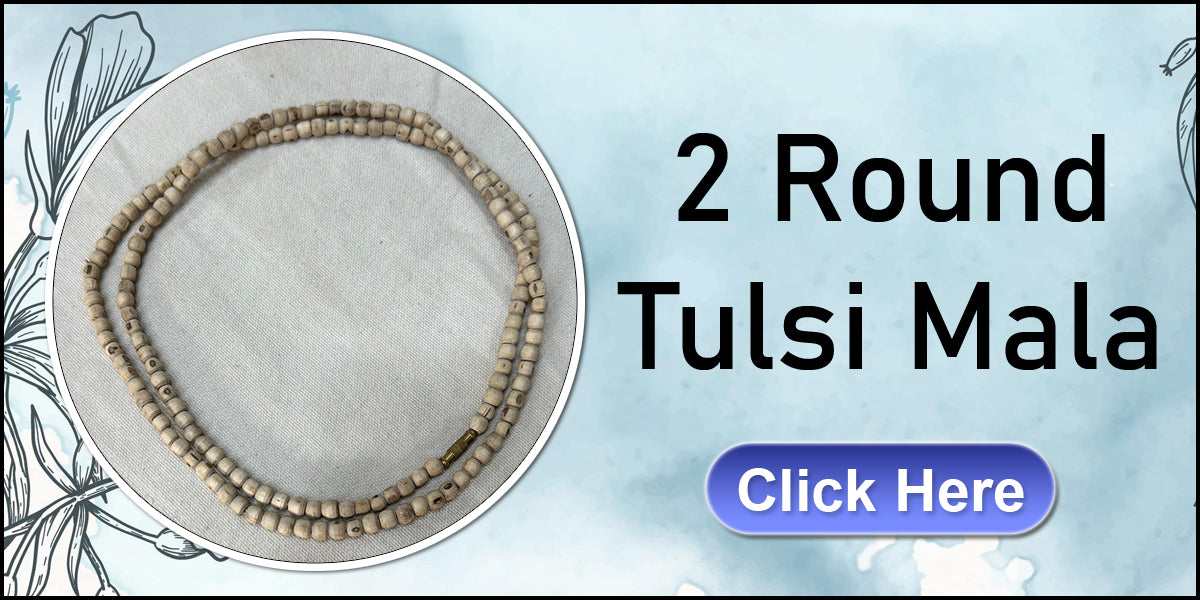 2 round tulsi mala