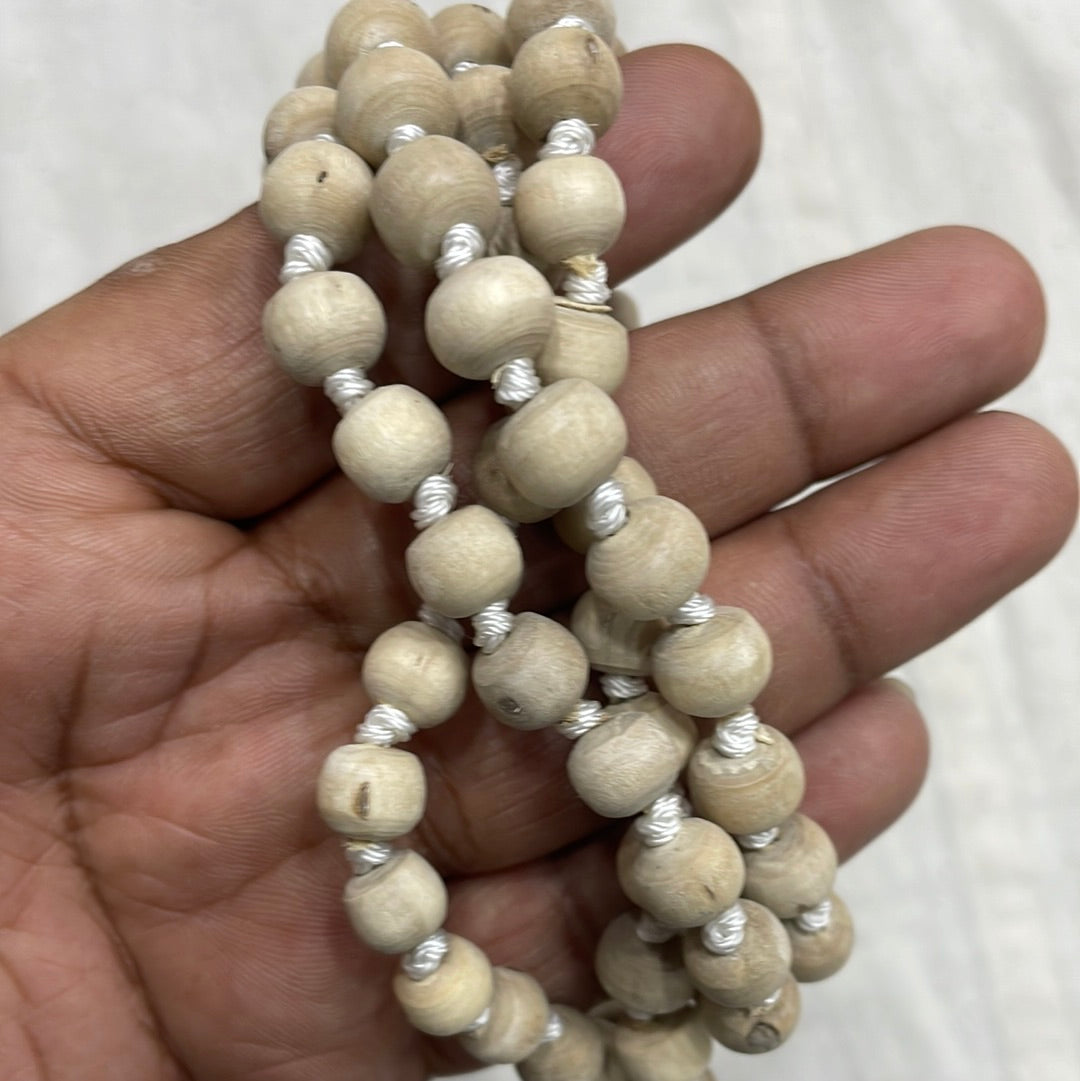 VRINDAVANBAZAAR.COM Rosary Original Tulsi Jap Mala As Wrist Band (Small, 27  Beads)