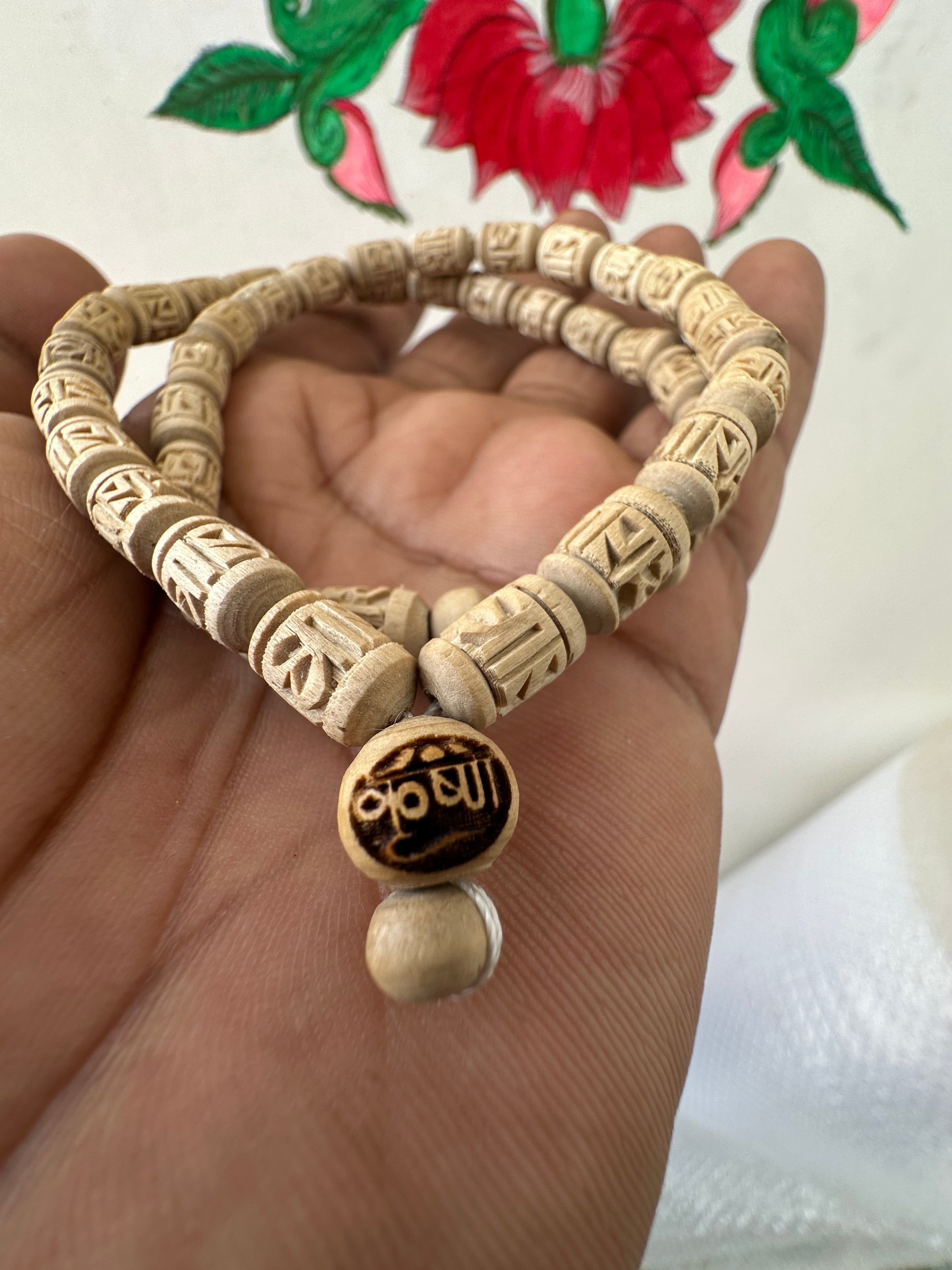 Radha Engraved Tulsi Bracelet, Tulasi Bracelet, Pure Tulsi Beads, Holy  Basil Seeds, Radha Tulsi Bead Bracelet, Radha Krishna Jewelry, - Etsy