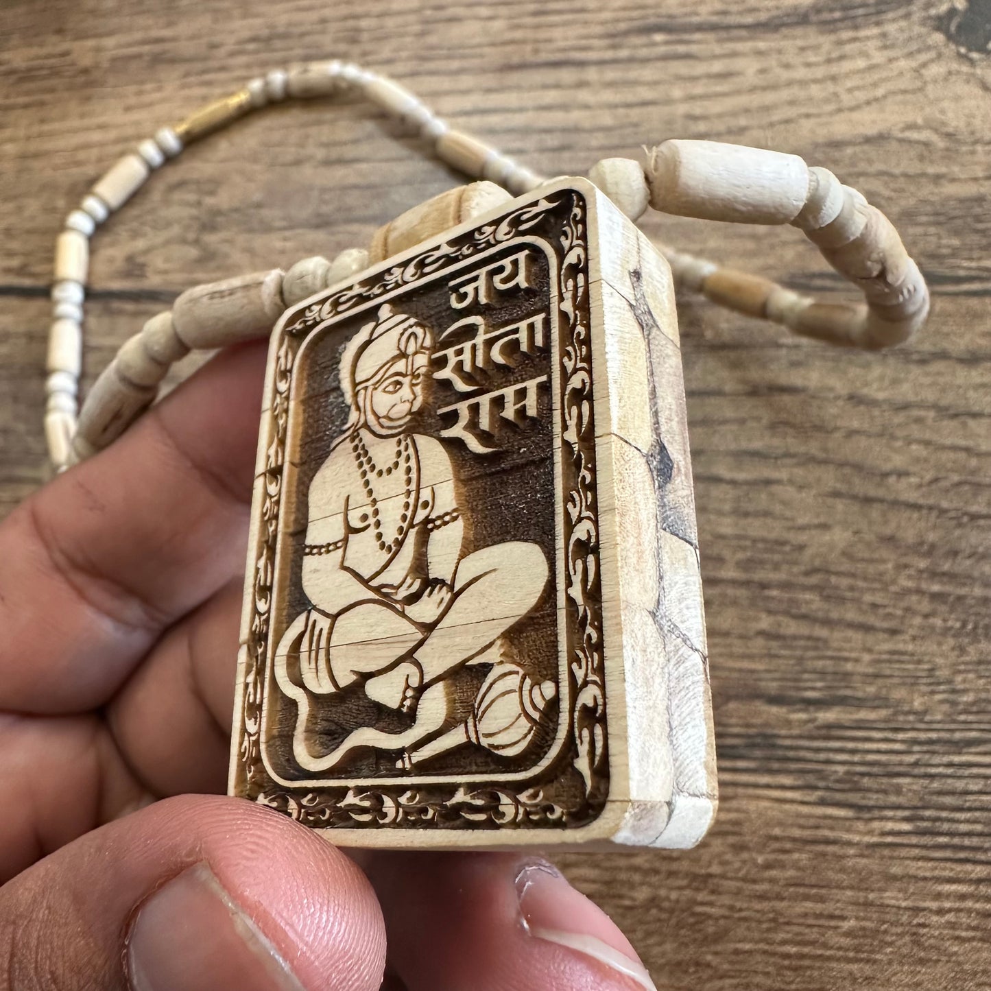 Hanuman Tulsi mala (locket+ mala Tulsi)